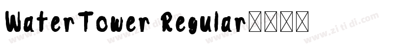WaterTower Regular字体转换